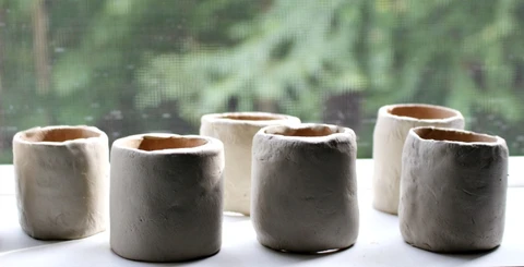 Create beautiful air dry clay napkin rings. Learn how in this post!